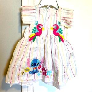 NWOT Disney Stitch Baby Sundress 6-9M Adorable!!